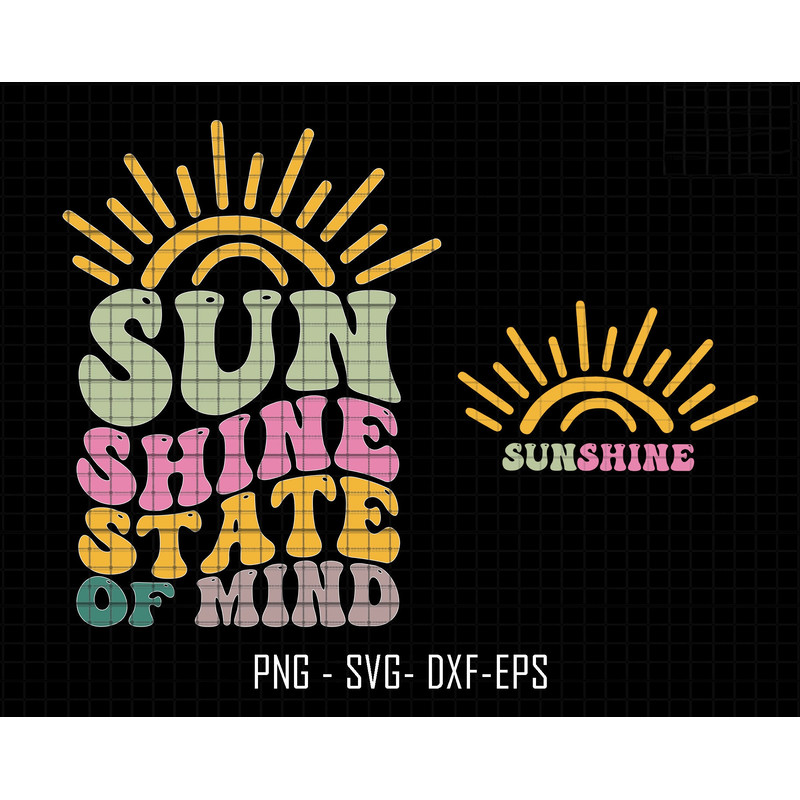 Sunshine State Of Mine Svg, Retro Summer Svg, Trendy Summer Svg, Sunshine Svg, Summer Vibes Svg, Summer Svg, Beach Summer Svg, Sunset Svg.jpg