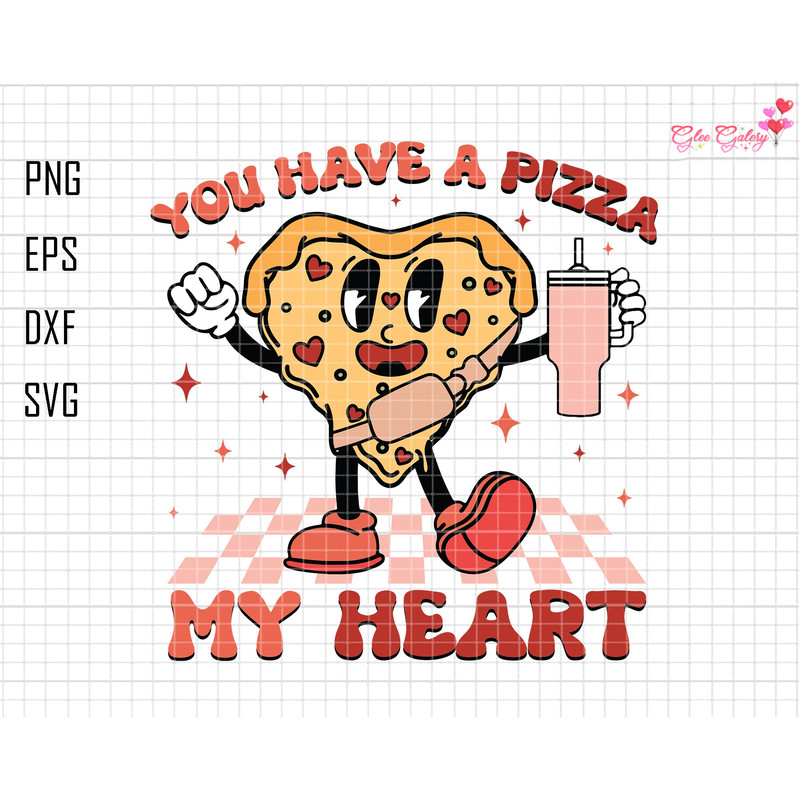 You Have A Pizza My Heart Svg, Retro Valentine Svg, Pizza Heart Svg, Stanley Tumbler And Belt Bag Svg, Funny Pizza Valentine Day,Pizza Lover.jpg