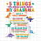 5 Things You Should Know About My Grandma Png, Happy Mother's Day Png, Gift For Mom Png, Mother's Day Png, Grandma Saurus PNG.jpg