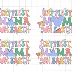 bundle happiest mama on earth svg, family vacation svg, magical kingdom