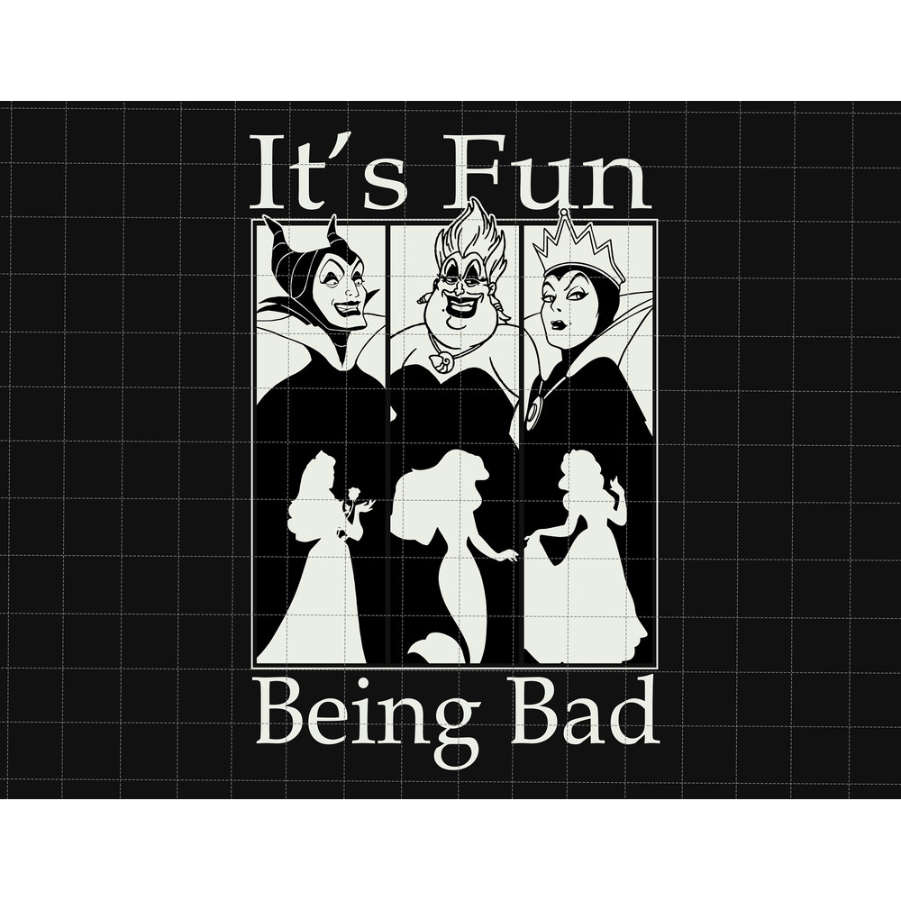 It's Fun Being Bad Svg, Happy Halloween Svg, Spooky Season, Trick Or Treat, Bad Girls, Villains Wicked Svg, Villain Gang, Bad Witches Club.jpg