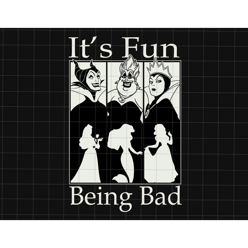It's Fun Being Bad Svg, Happy Halloween Svg, Spooky Season, Trick Or Treat, Bad Girls, Villains Wicked Svg, Villain Gang, Bad Witches Club.jpg