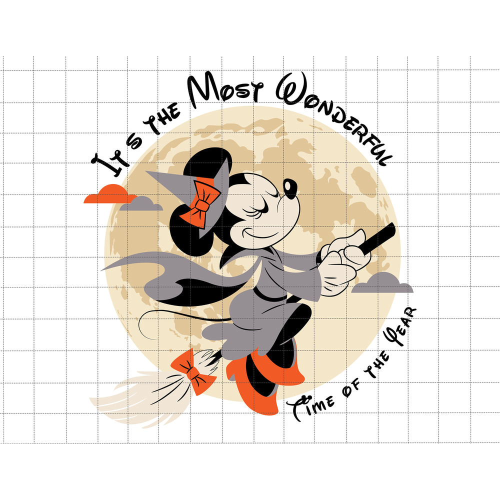 It's The Most Wonderful Time Of The Year Svg, Happy Halloween Svg, Witch's Hat Halloween Svg, Witch's Broom Svg, Halloween Masquerade, Fall.jpg