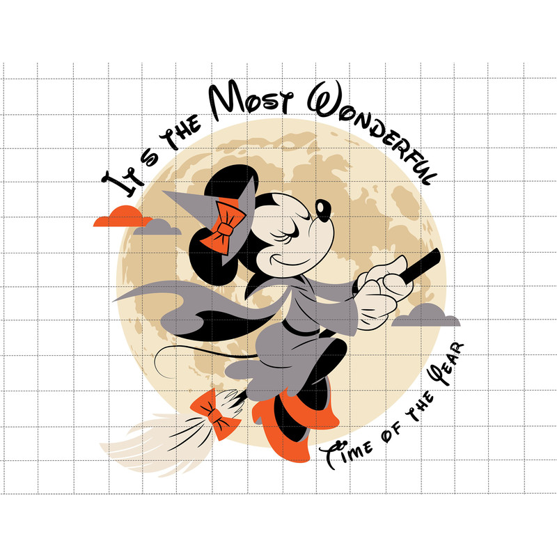 It's The Most Wonderful Time Of The Year Svg, Happy Halloween Svg, Witch's Hat Halloween Svg, Witch's Broom Svg, Halloween Masquerade, Fall.jpg