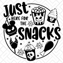 just here for the treats svg, drink and food halloween, happy halloween svg