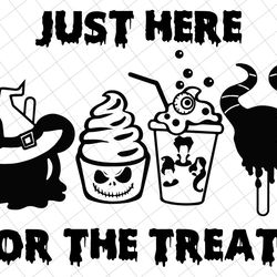 just here for the treats svg, happy halloween svg, kids halloween svg