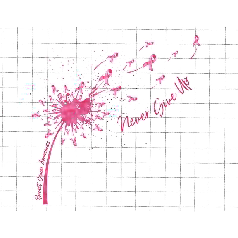 Never Give Up Png, Breast Cancer Dandelion Png, Breast Cancer Awareness, Cancer Ribbon Png, Awareness Ribbon Png.jpg