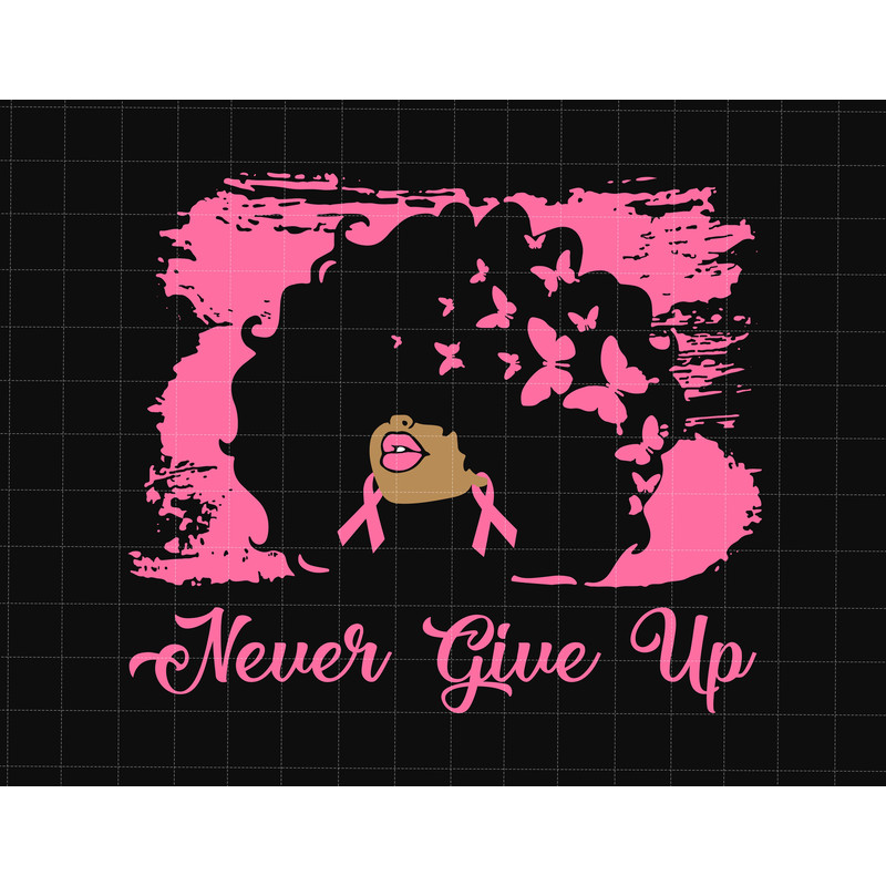 Never Give Up Png, Fight Cancer Png, Afro Lady Png, Breast Cancer Png, Cancer Ribbon Png, Breast Cancer Awareness Png, Awareness Ribbon Png.jpg