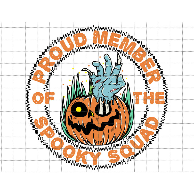 Proud Member Of The Spooky Squad Png, Spooky Squad Png, Halloween Png, Skeleton Png, Spooky Season Png, Flower Pumpkin Png, Happy Halloween.jpg