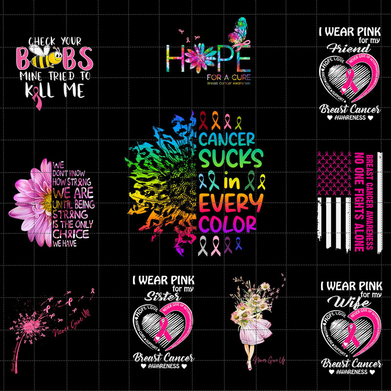 Tie Dye Cancer Sucks In Every Color Png, Breast Cancer Sunflower Png, Breast Cancer Awareness, Cancer Ribbon Png, Awareness Ribbon Png.jpg
