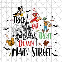 trick or treat png, down main street png, happy halloween png