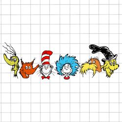 vintage friends head png, cat in the hat, dedicated teacher sublimation