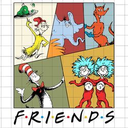 vintage friends png, cat in the hat, dedicated teacher sublimation