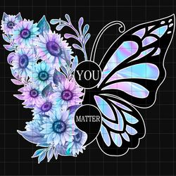 you matter png, semicolon suicidal prevention png, ribbon suicide depression