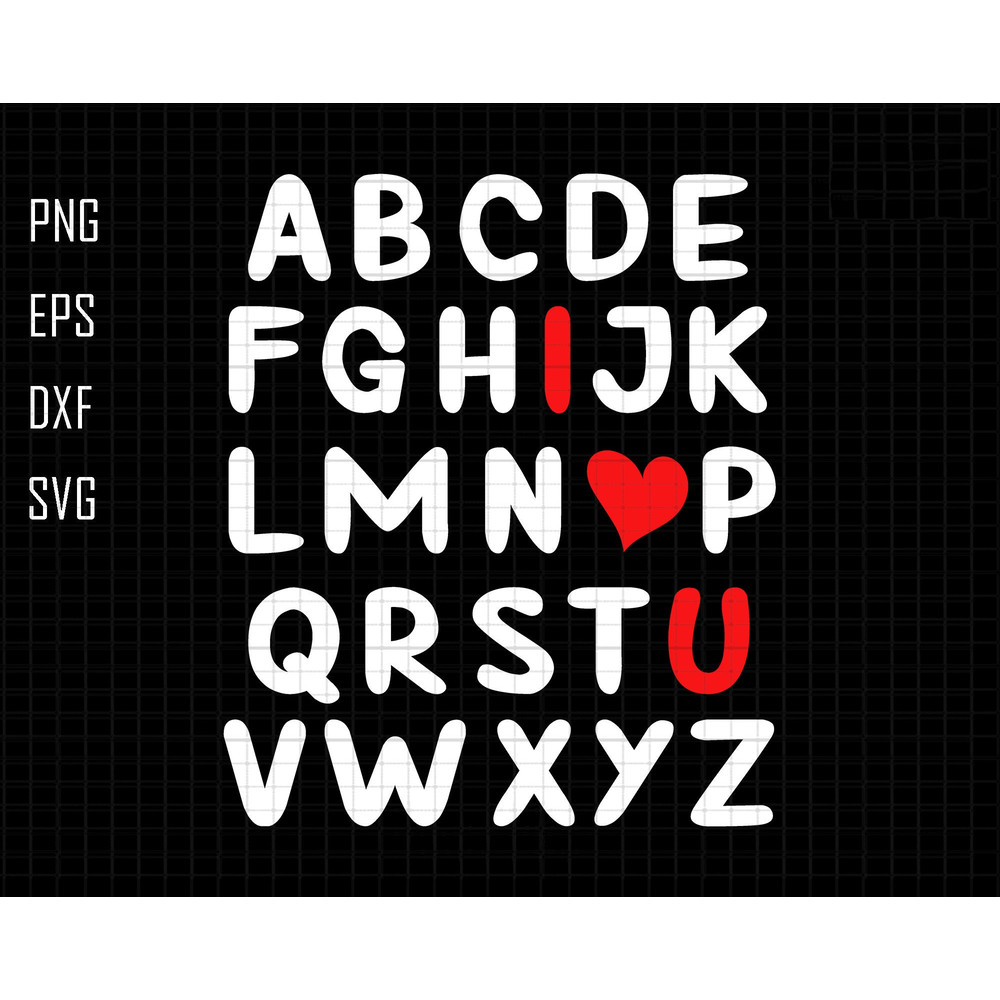 ABC Chalk Alphabet Svg, I Love You Svg, English Teacher Svg, Happy Valentines Day Svg, Teacher Appreciation Svg, Holiday SVG School Alphabet.jpg