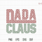 Checkered Dada Claus Svg, Christmas Svg, Retro Christmas Svg, Santa Claus Svg, Dada Svg, Dad Shirt, Daddy Svg, Checkered Dad Svg.jpg
