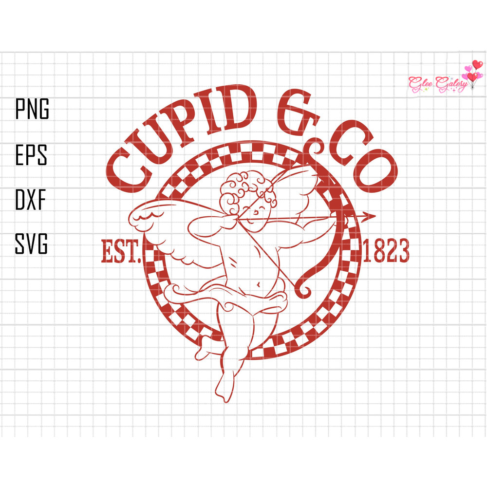 Cupid Co 1823 Svg, Pink Cupid Svg, Cupid University Svg, Cupid Season Svg, Retro Valentines Svg, Happy Valentine's Day Svg, Valentine Shirt.jpg