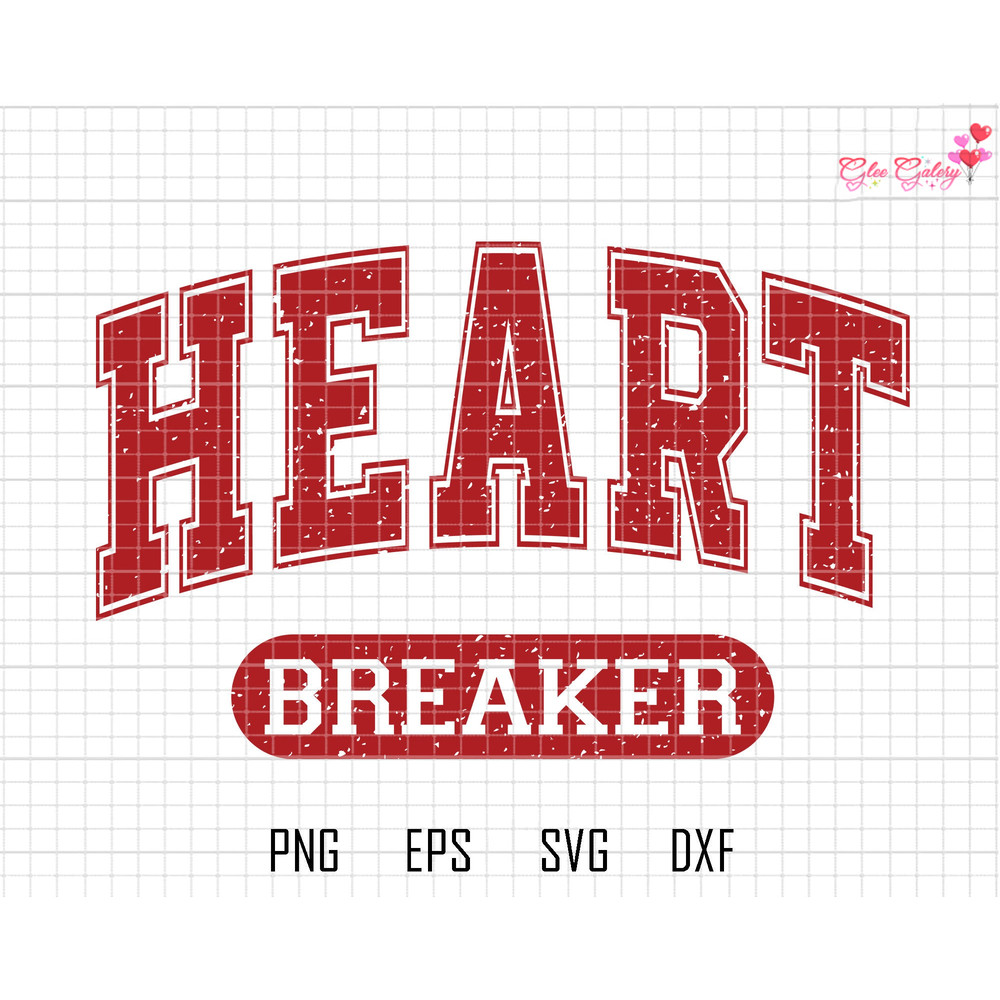 Heart Breaker Svg, Retro Valentine Svg, Broken Heart Svg, Heartbreak University Svg, Cupid Svg, Heart Varsity Svg, Valentine Vibes Svg.jpg