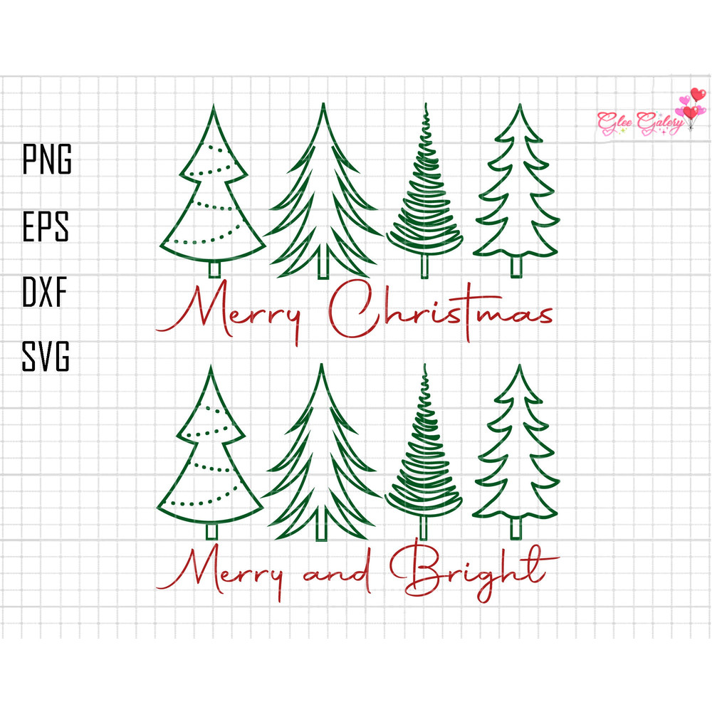 Merry Christmas Svg, Merry And Bright Svg, Trendy Christmas, Retro Christmas, Christmas Tree Svg, Retro Christmas Svg, Christmas Gifts Svg.jpg