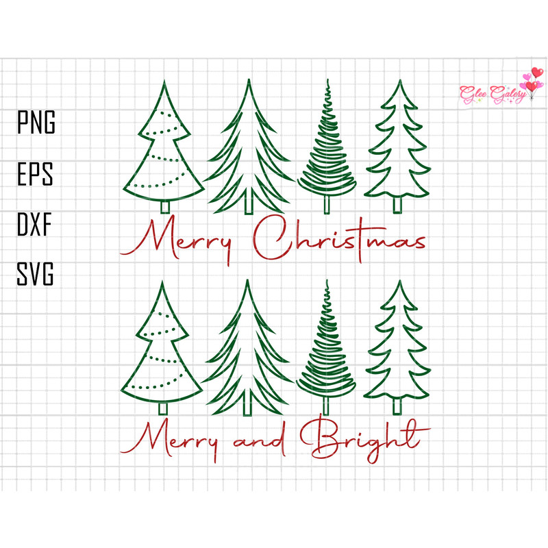 Merry Christmas Svg, Merry And Bright Svg, Trendy Christmas, Retro Christmas, Christmas Tree Svg, Retro Christmas Svg, Christmas Gifts Svg.jpg