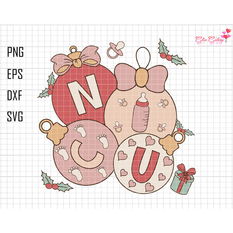NICU Nurse Christmas Svg, Neonatal ICU Nurse Svg, Holiday Nicu Nurse Svg, Christmas Neonatal Intensive Care Unit Nurse Christmas Svg.jpg