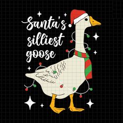 santas silliest goose svg, goose christmas light svg, duck christmas svg