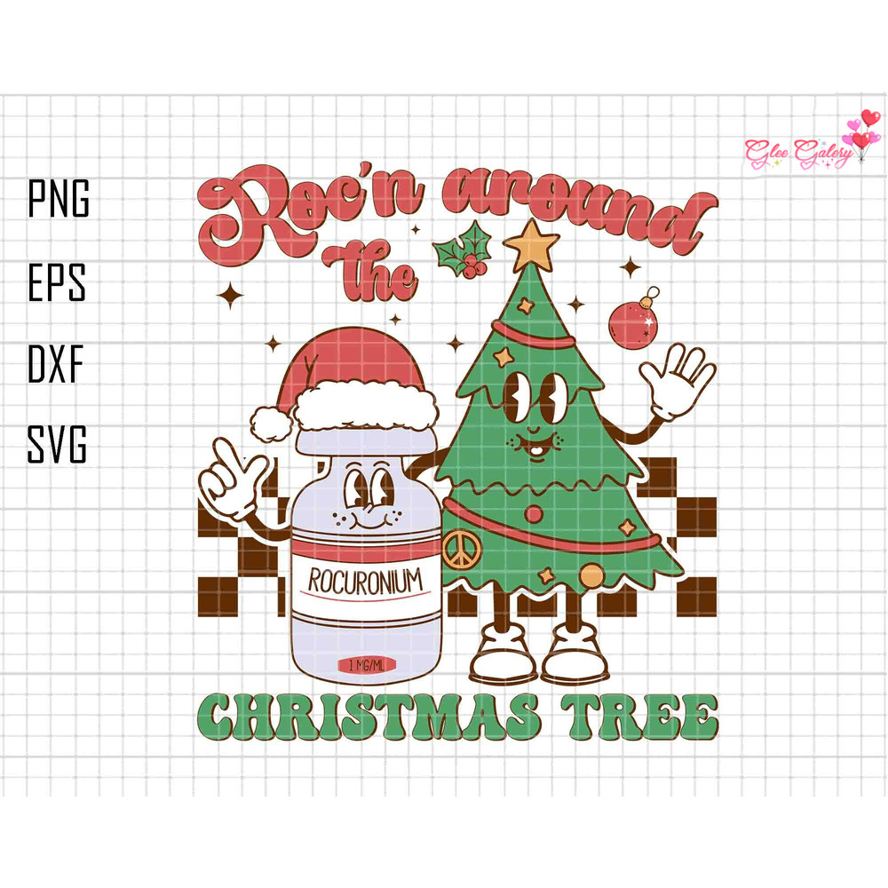 Roc’n Around The Christmas Tree Svg, Nurse Christmas Tree Svg, Nurse Shirt, Icu Cvicu Svg, Funny Nurse Christmas Svg, Christmas Sweatshirt.jpg