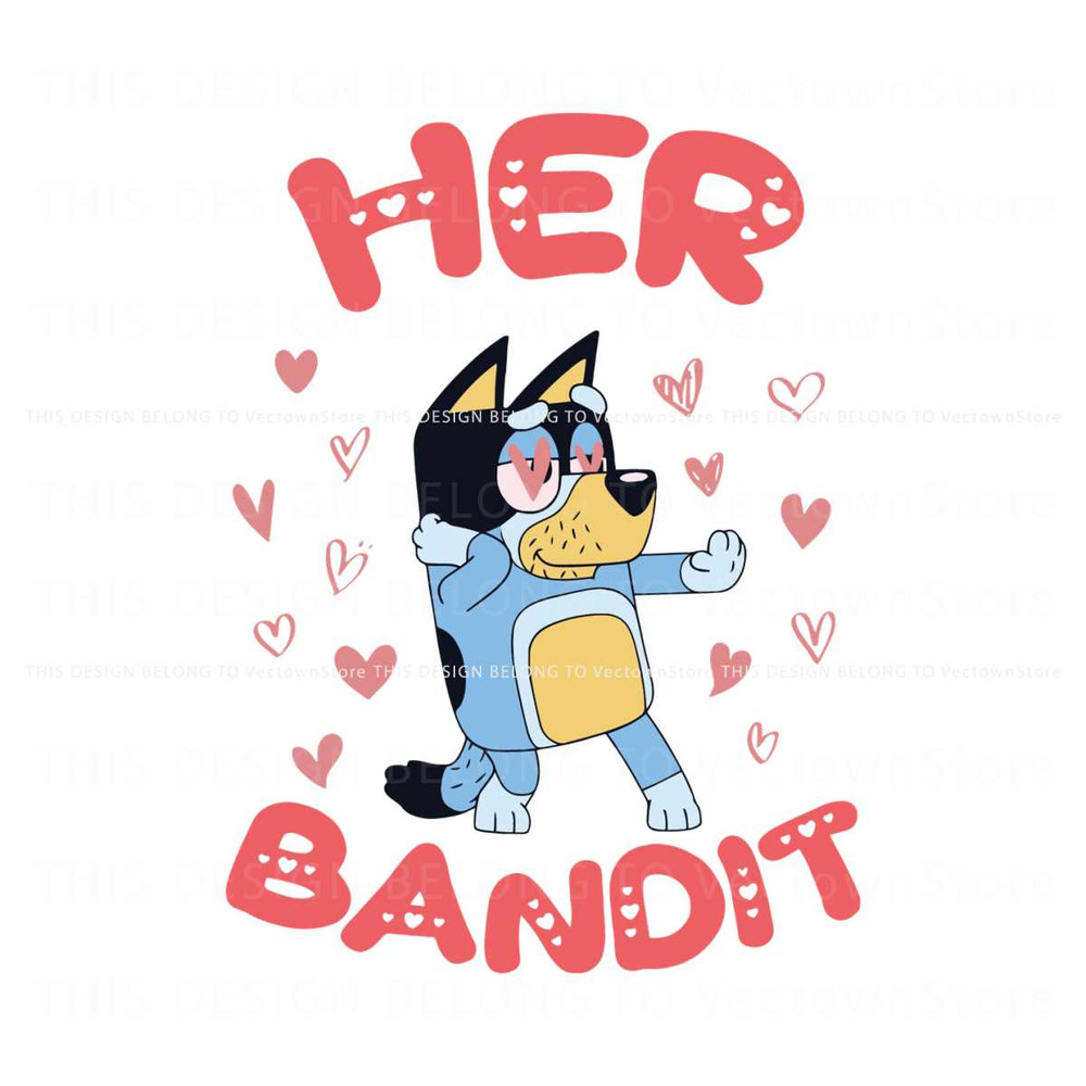 Cute Her Bandit Valentines Day SVG.jpg