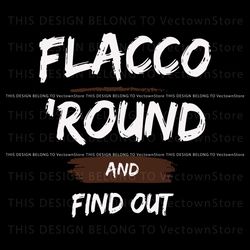 flacco round and find out football svg, trending digital file