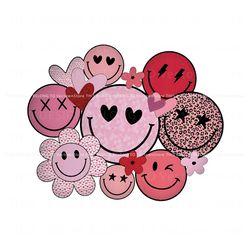 funny smiley face valentine heart png, trending digital file