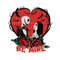 Jack And Sally Be Mine Floral Heart SVG.jpg