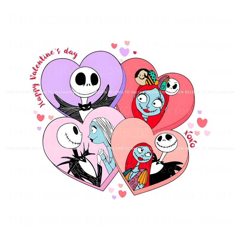 Jack And Sally Happy Valentines Day PNG.jpg