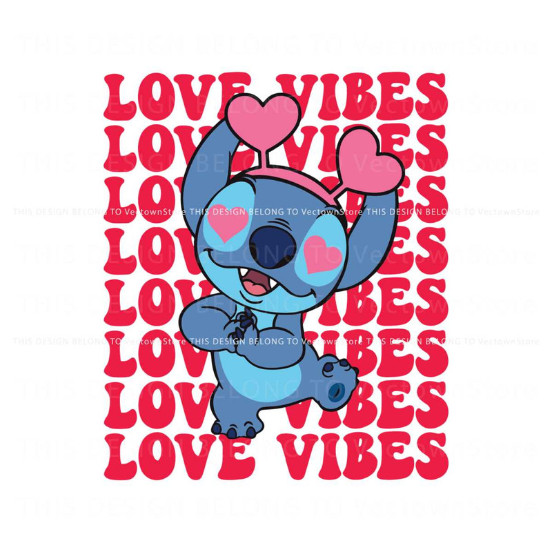 Love Vibes Groovy Stitch Valentine SVG.jpg