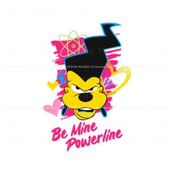 retro be mine powerline valentine svg, trending digital file