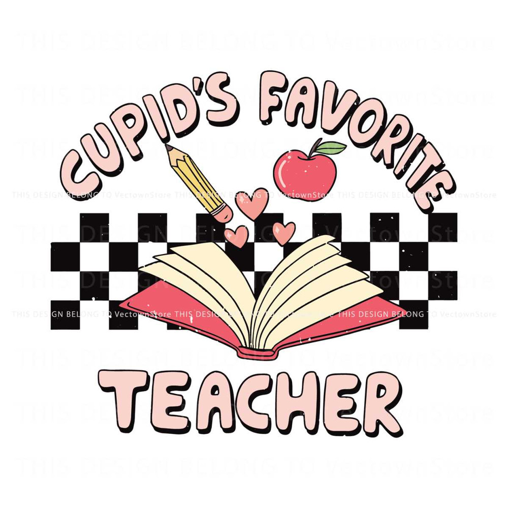 Retro Cupids Favorite Teacher SVG.jpg