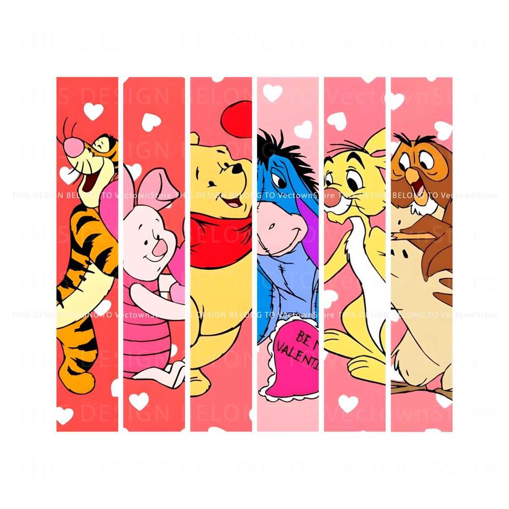 Retro Disney Winnie The Pooh Friends PNG.jpg