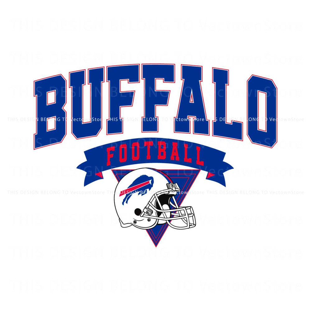Vintage Buffalo Football Helmet SVG.jpg