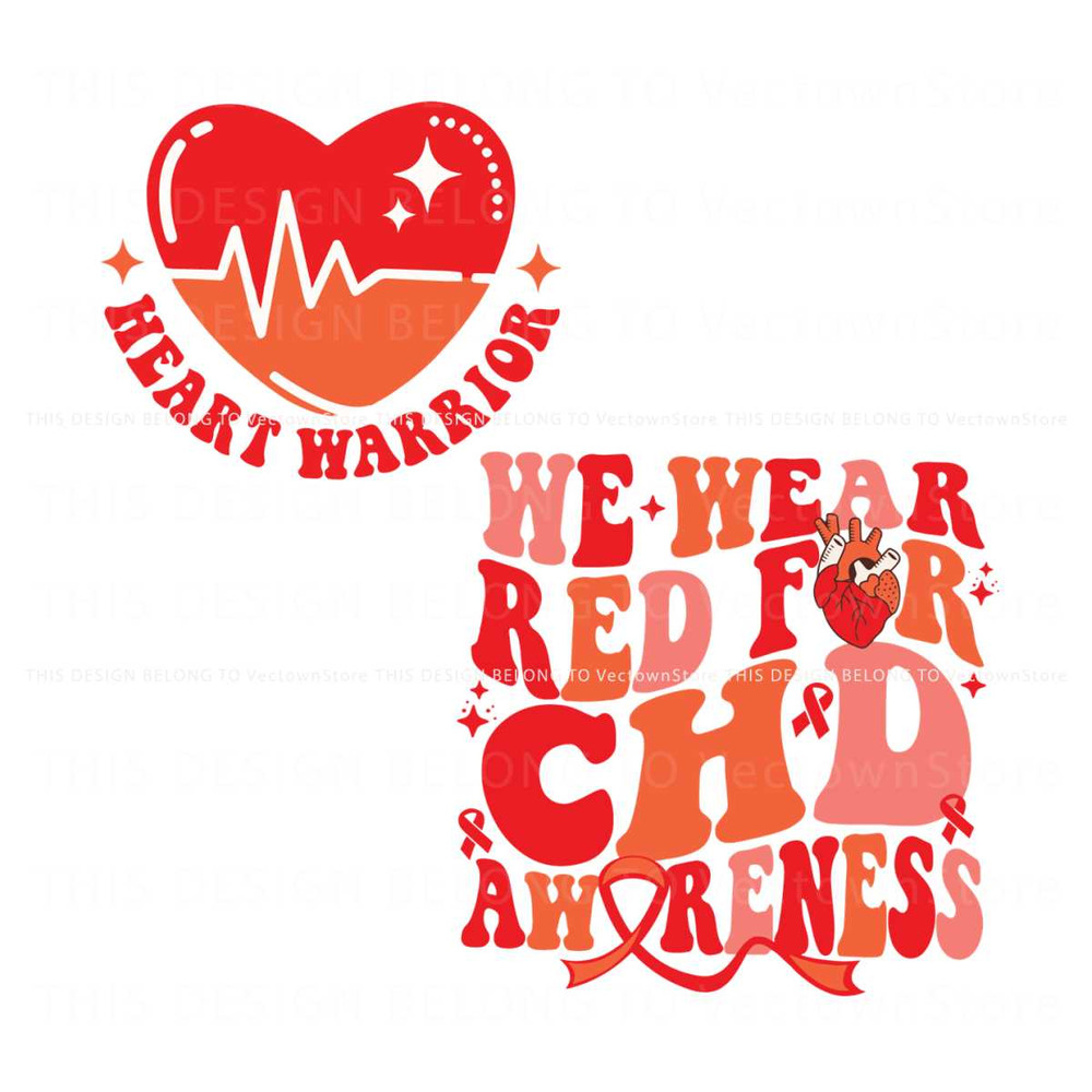 We Wear Red CHD Awareness Red Ribbon SVG.jpg