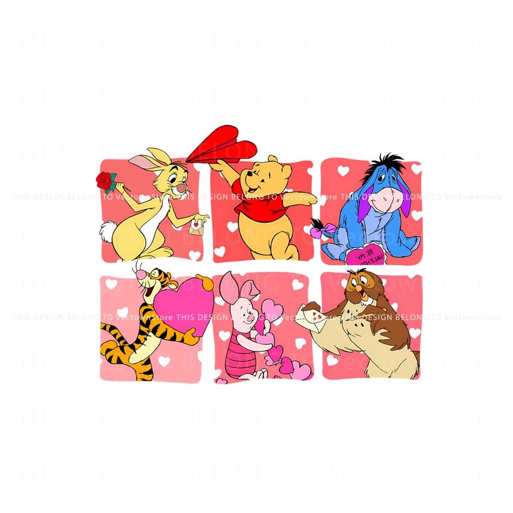 Winnie The Pooh Friends Valentine PNG.jpg