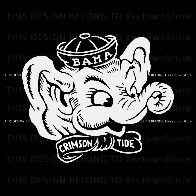 Alabama Crimson Tide Elephant Logo SVG.jpg