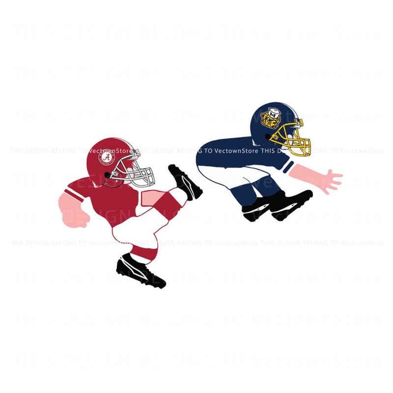 Alabama Crimson Tide Kicks Michigan Wolverines SVG.jpg