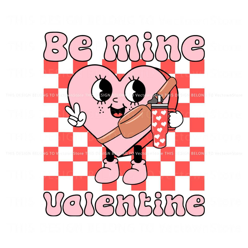 Be Mine Valentine Heart Stanley SVG.jpg