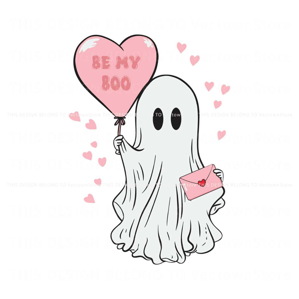 Be My Boo Heart Balloon Ghost SVG.jpg
