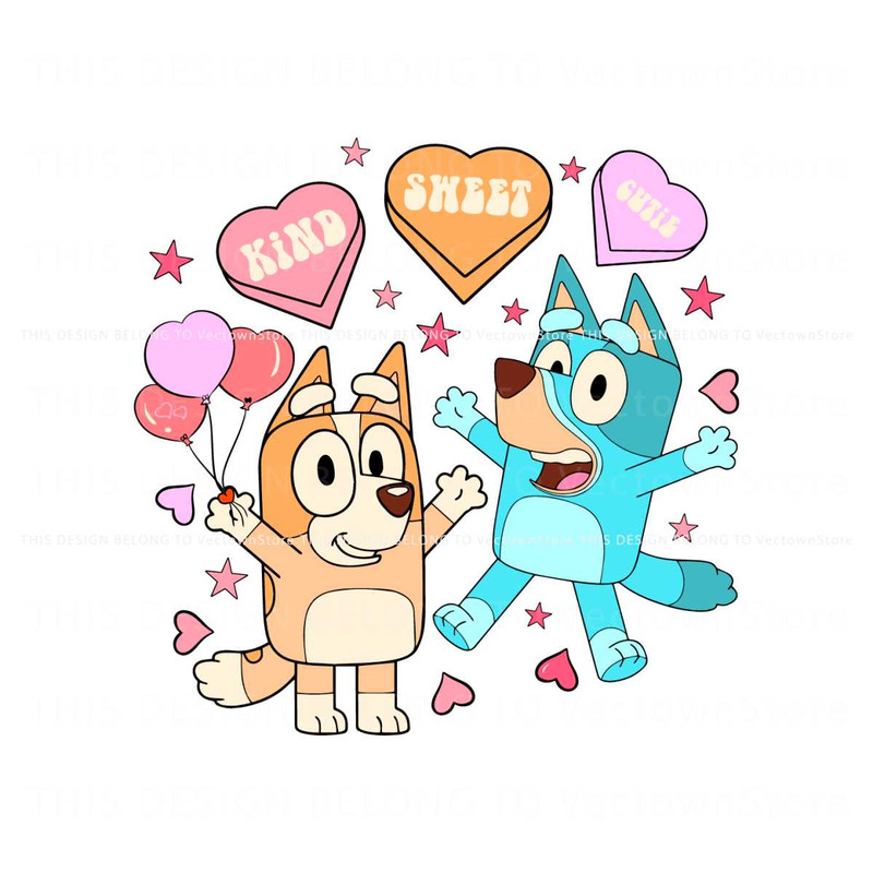 Bluey Valentine Kind Sweet Cutie SVG.jpg