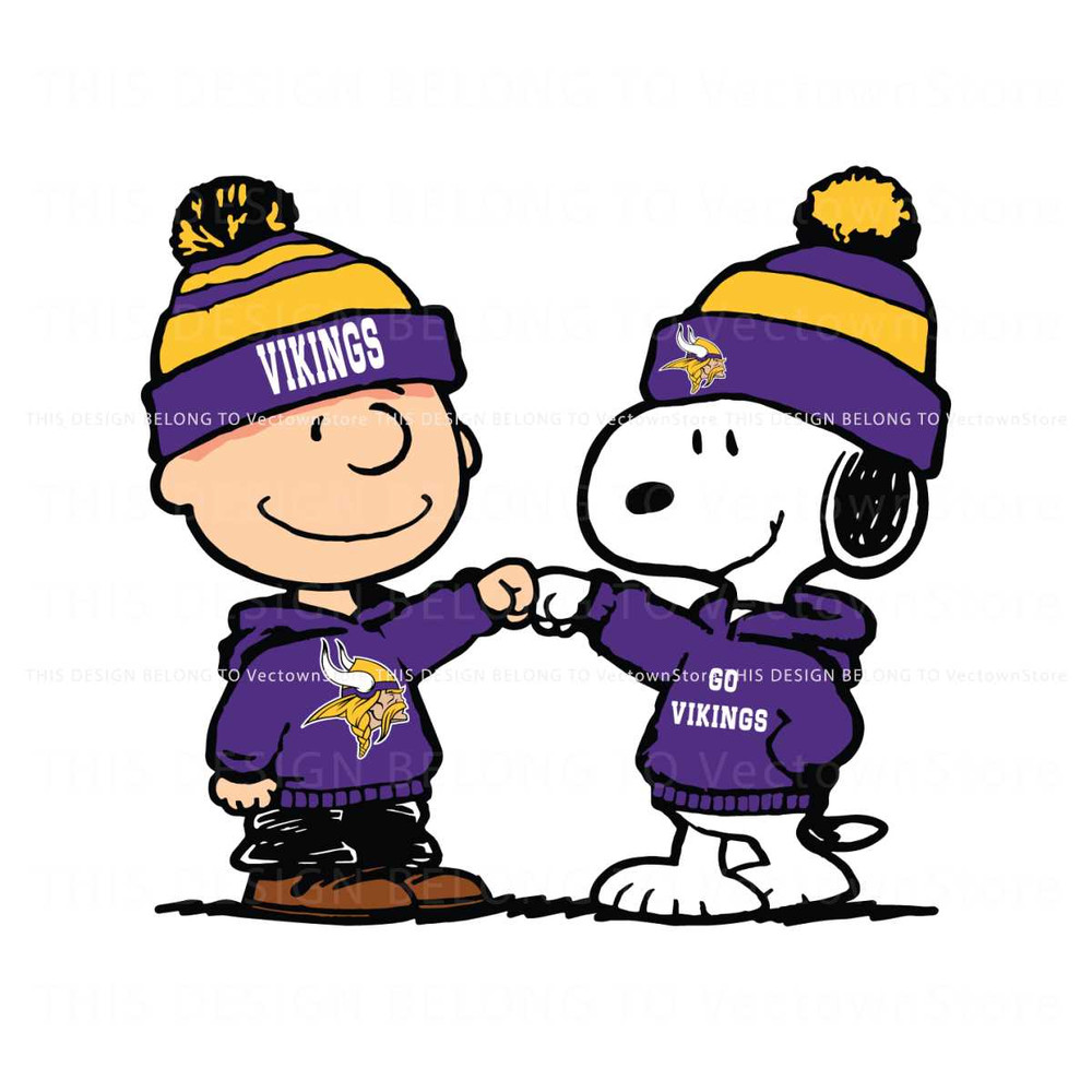 Charlie Brown And Snoopy Go Vikings SVG.jpg