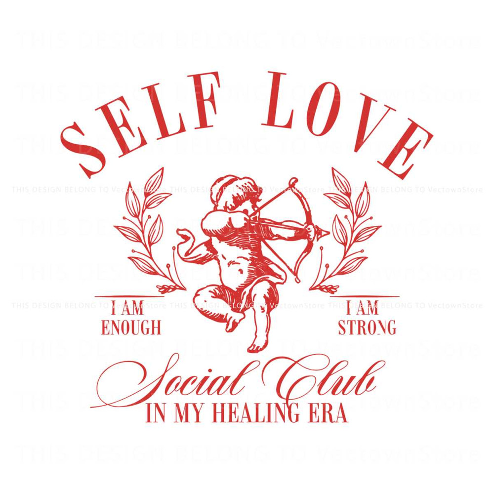 Cute Self Love Cupid Social Club SVG.jpg