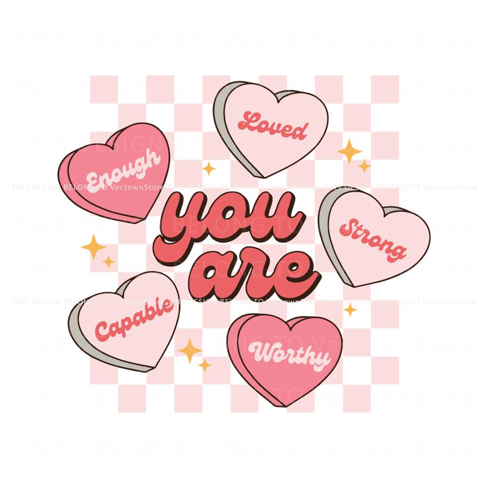 Cute Valentines You Are Enough SVG.jpg