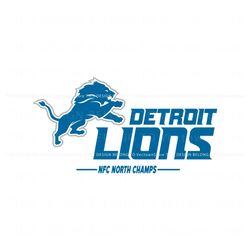 Detroit Lions NFC North Champs SVG, Trending Digital File