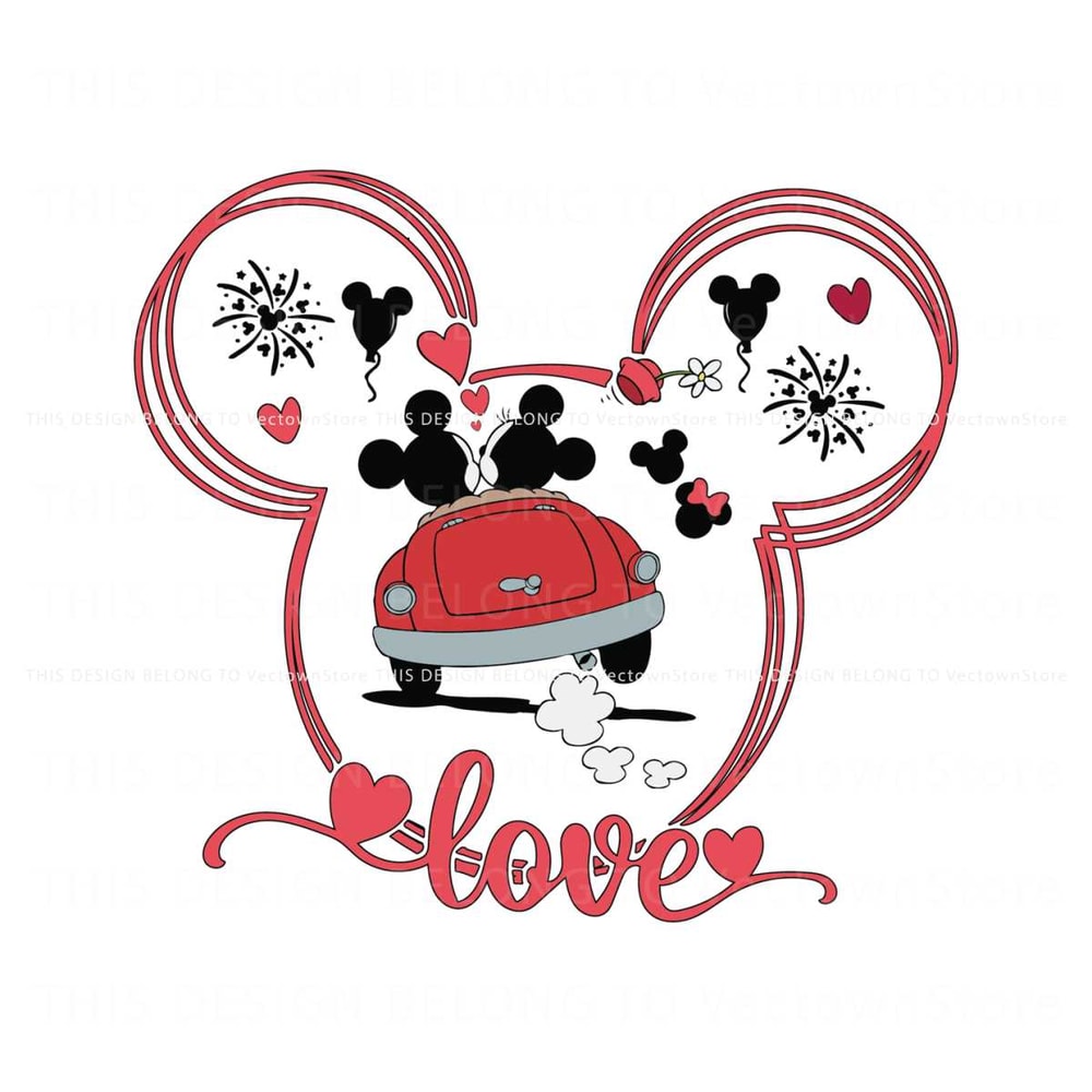Disney Love Car Valentines Day SVG.jpg