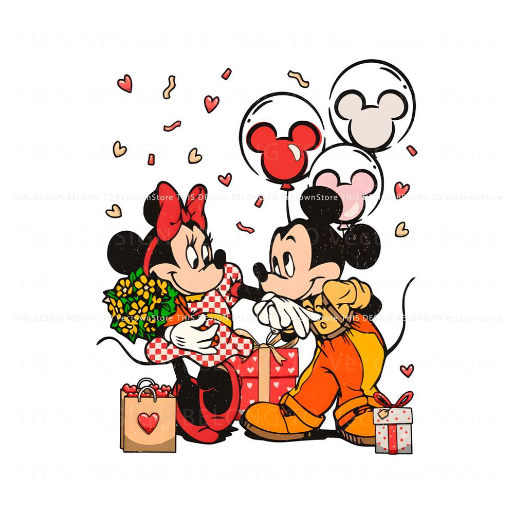 Disney Mickey Minnie Love Valentine Balloons PNG.jpg